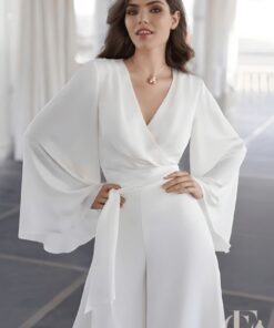 Combinaison blanche fluide