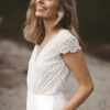 Combinaison mariée dos nu dentelle blanche