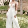 Combinaison blanche élégante mariage