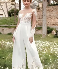 Combinaison blanche élégante mariage