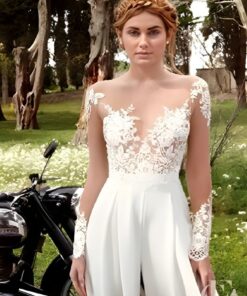 Combinaison élégante mariage blanche