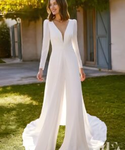 Combinaison robe mariage femme élégante