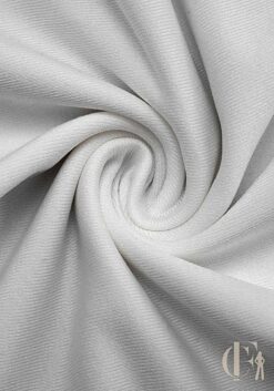 Combinaison soirée blanche jersey côtelé moulante stretch élégante